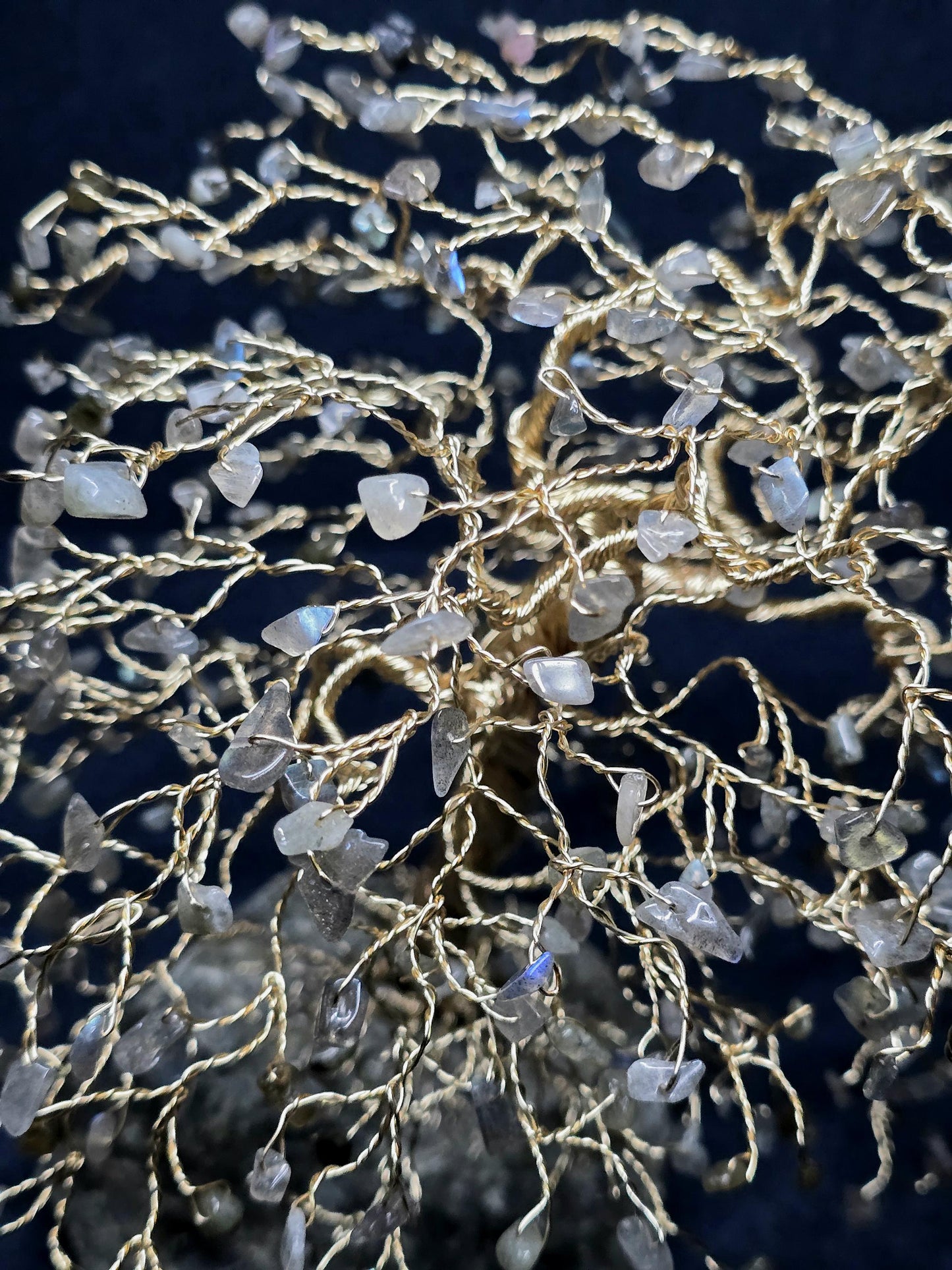 Large Labradorite Crystal Tree Sculpture