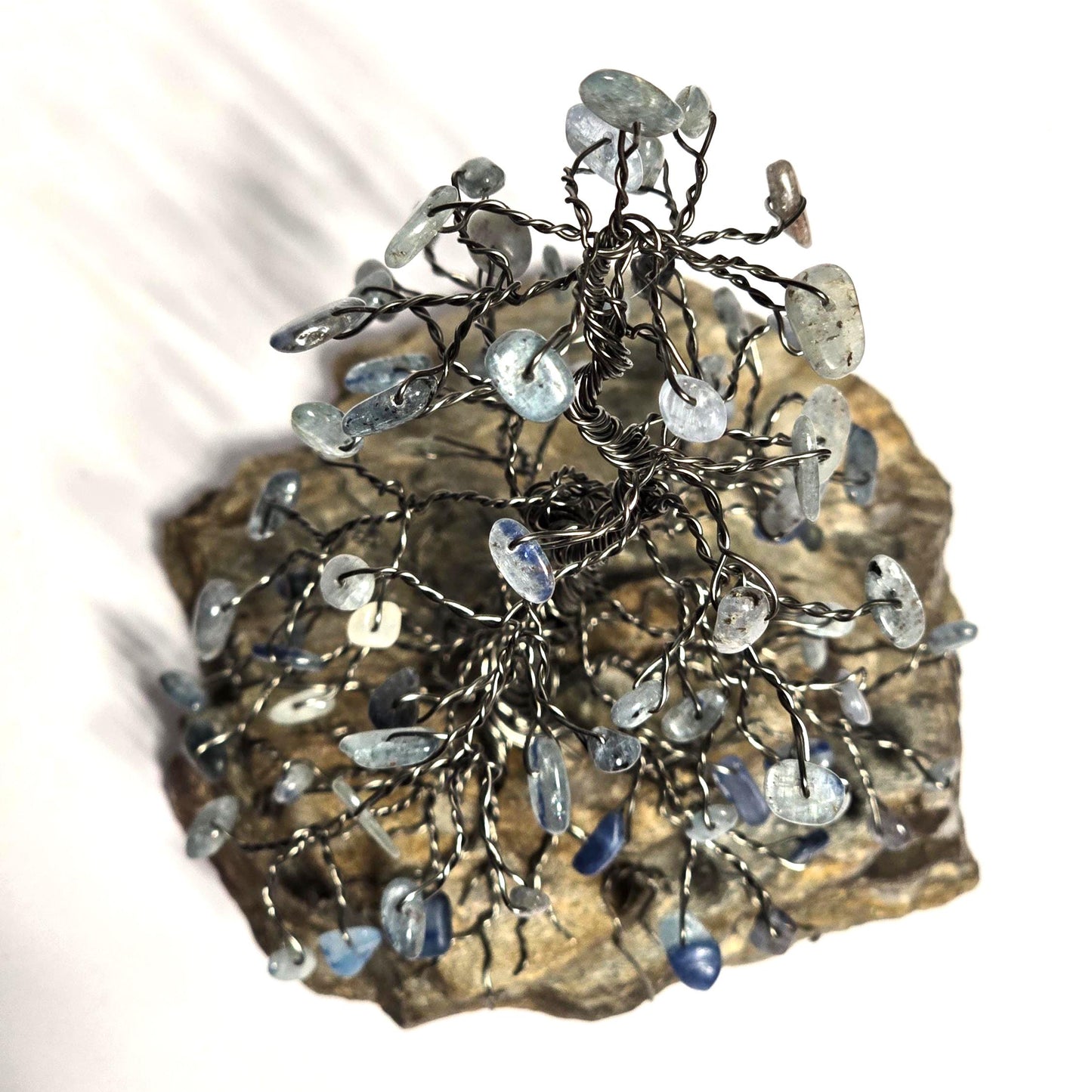 Large Blue Kyanite Mystical Pine Tree Sculpture