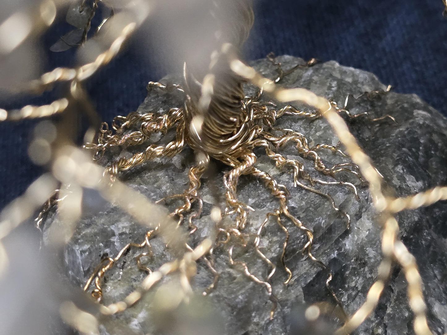 Large Labradorite Crystal Tree Sculpture