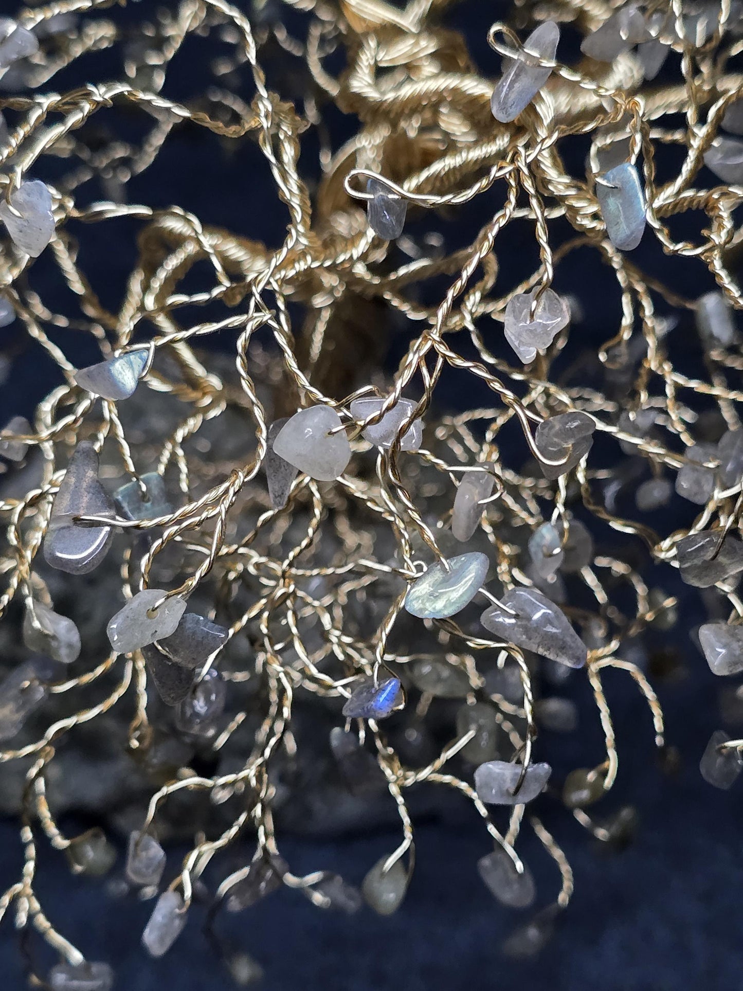 Large Labradorite Crystal Tree Sculpture