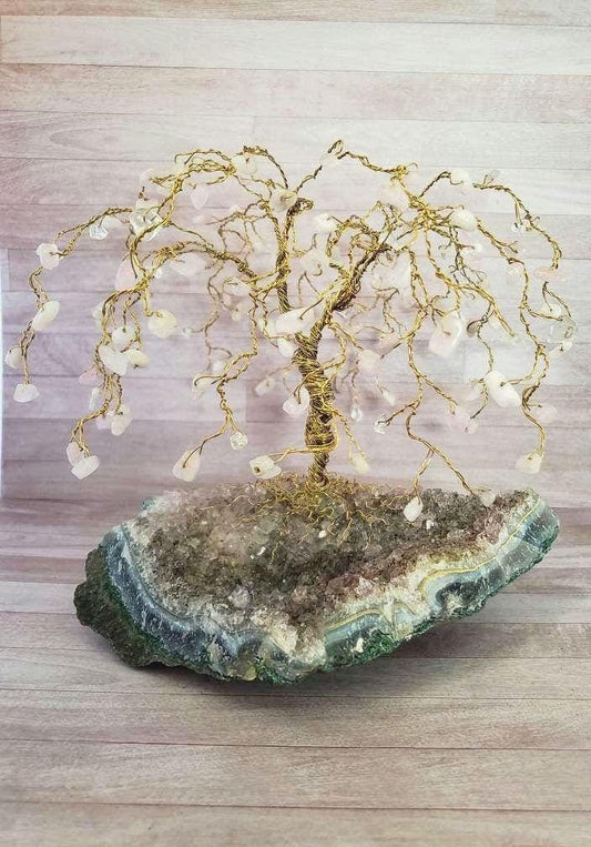 Custom Order Willow Crystal Tree Wire Sculpture