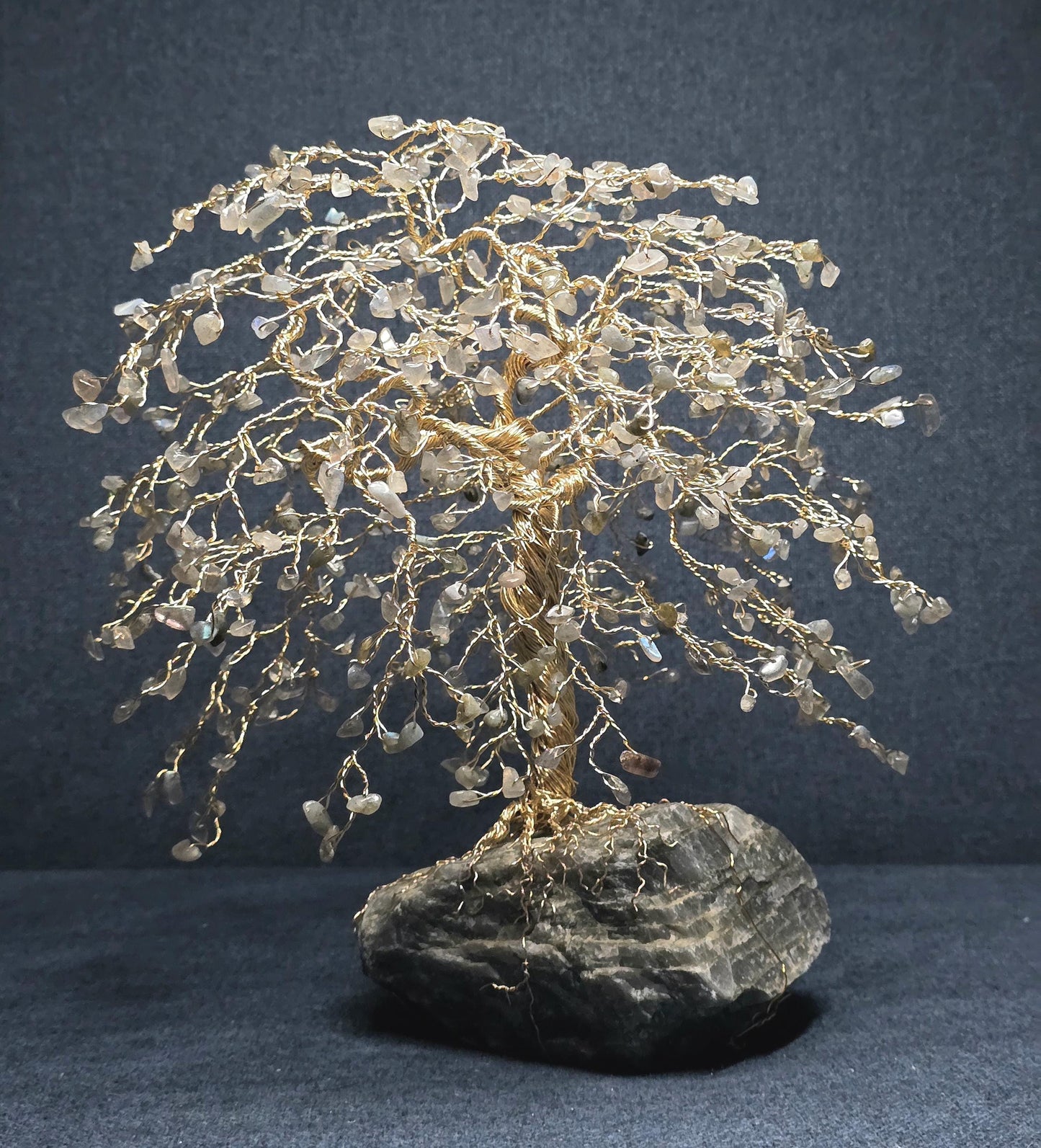 Large Labradorite Crystal Tree Sculpture