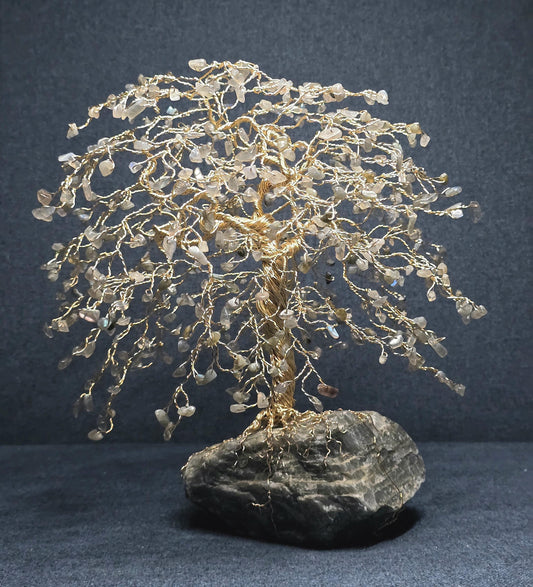 Large Labradorite Crystal Tree Sculpture