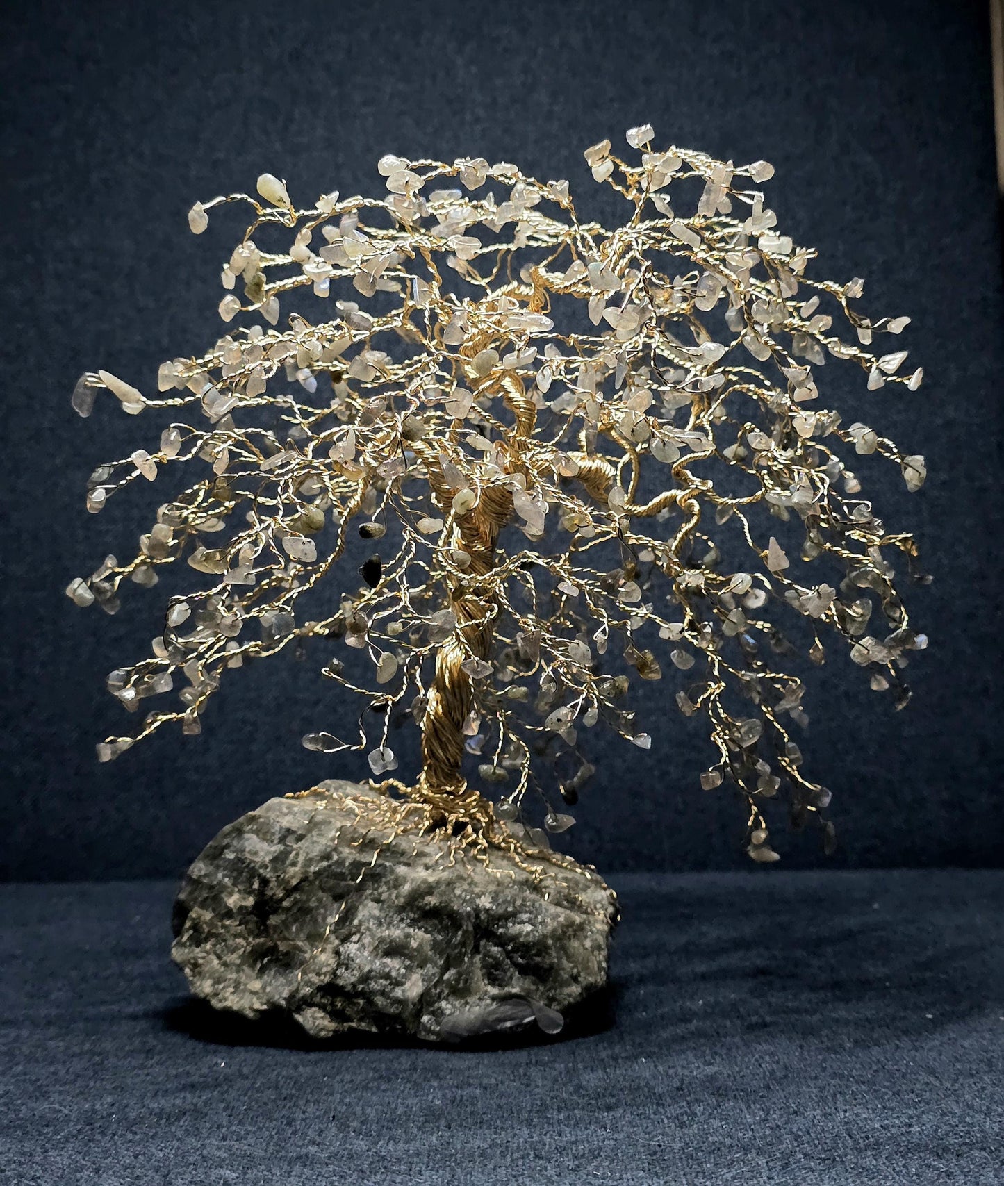 Large Labradorite Crystal Tree Sculpture