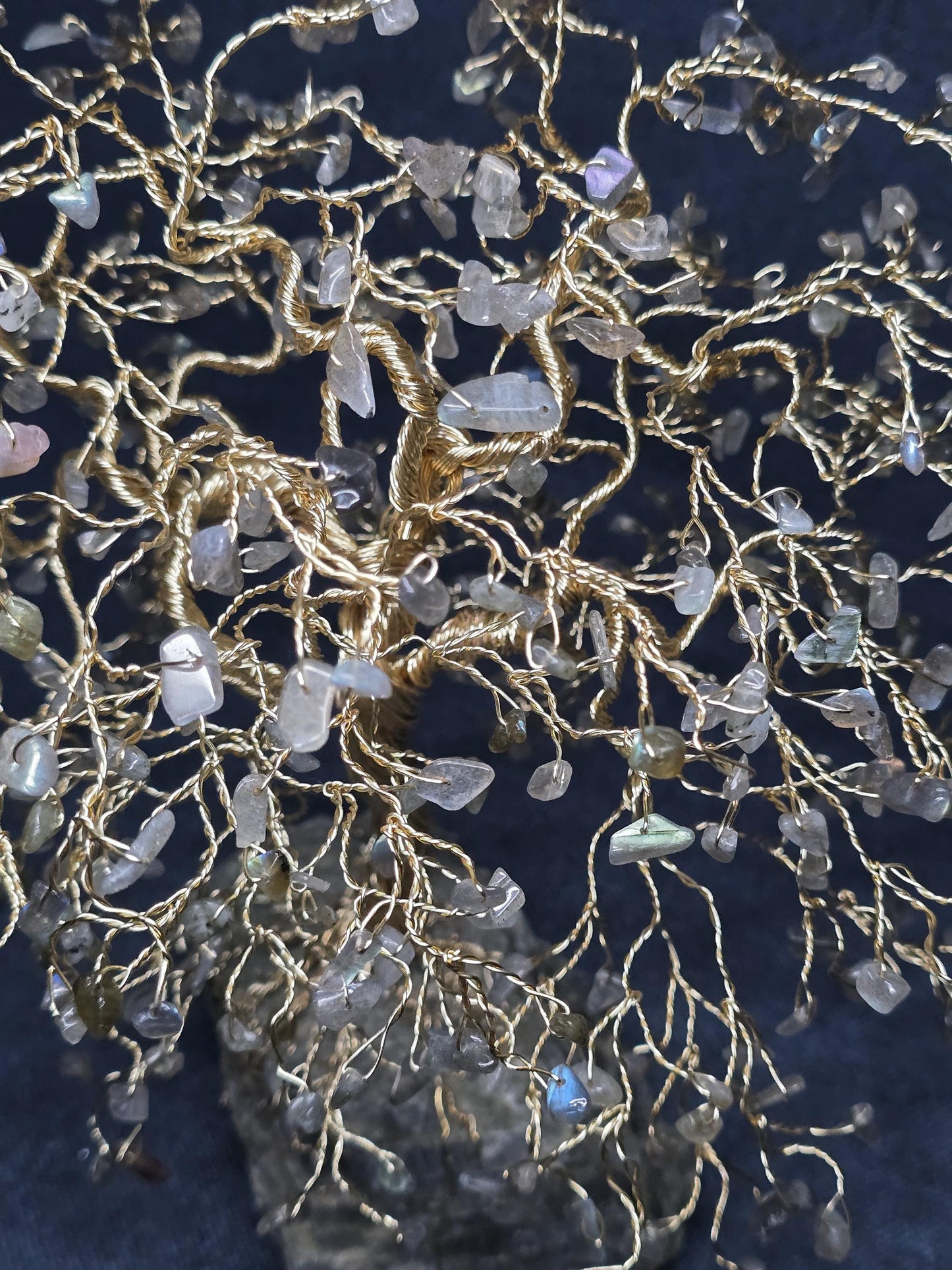 Large Labradorite Crystal Tree Sculpture