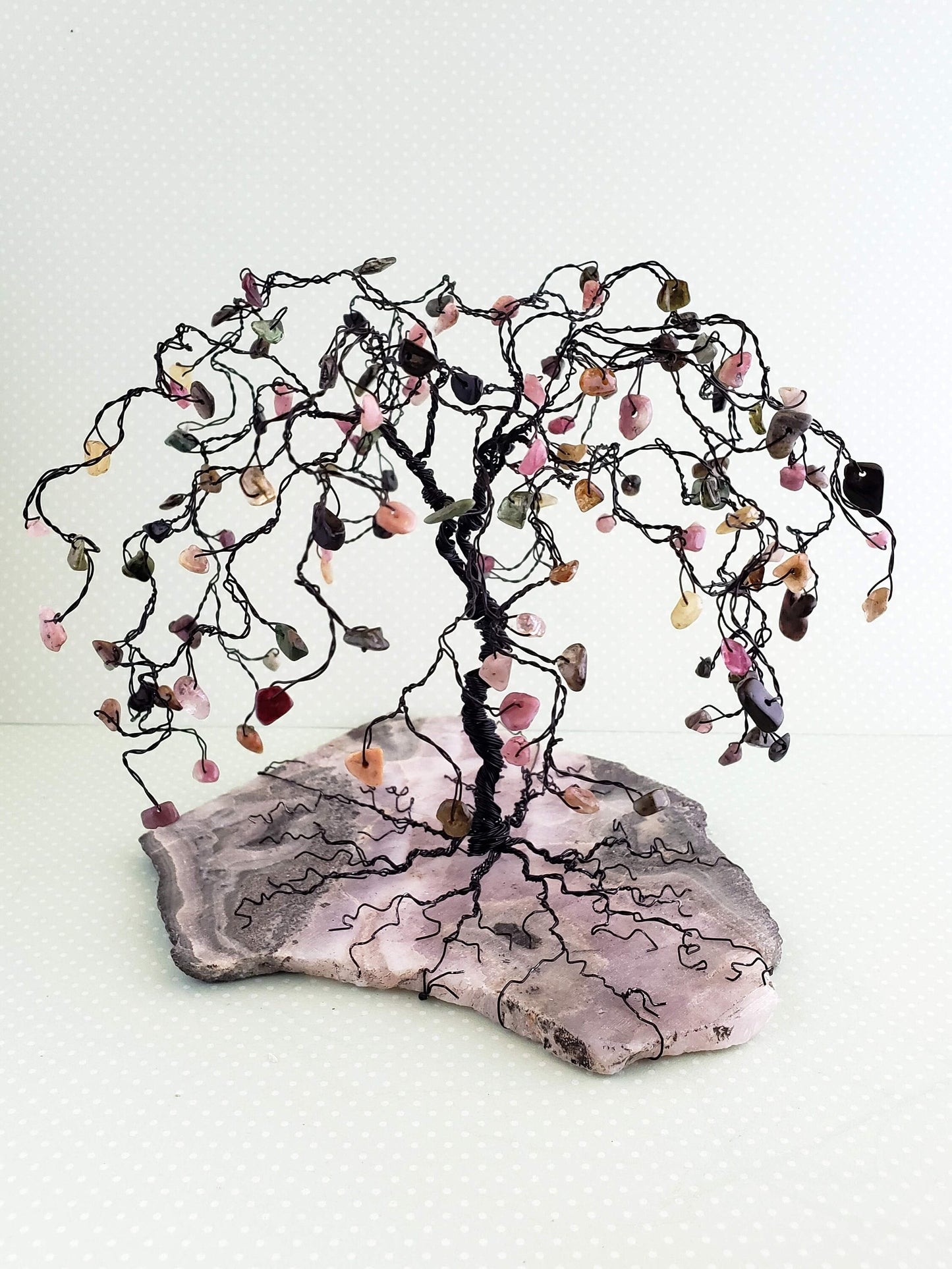 Custom Order Crystal Family Tree Sculpture