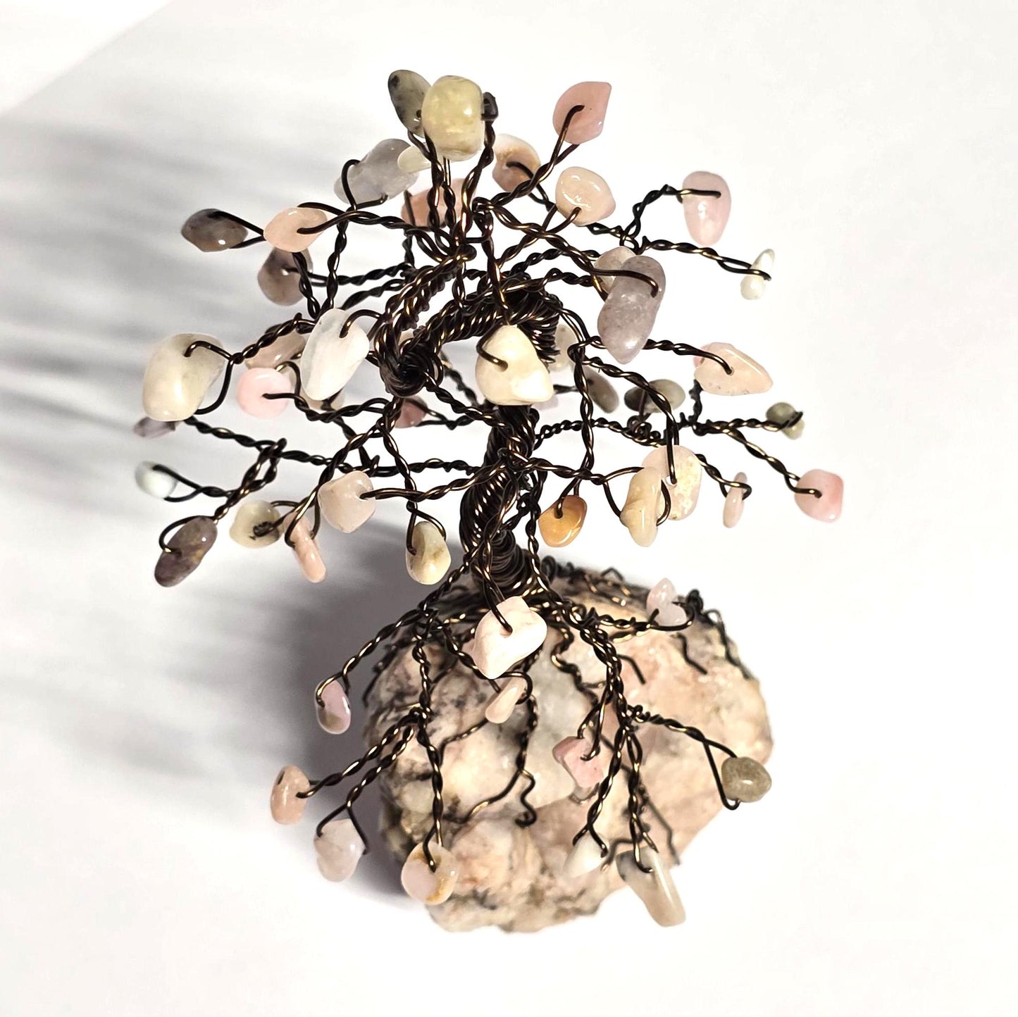 Mini Andean Opal Pine Tree Sculpture