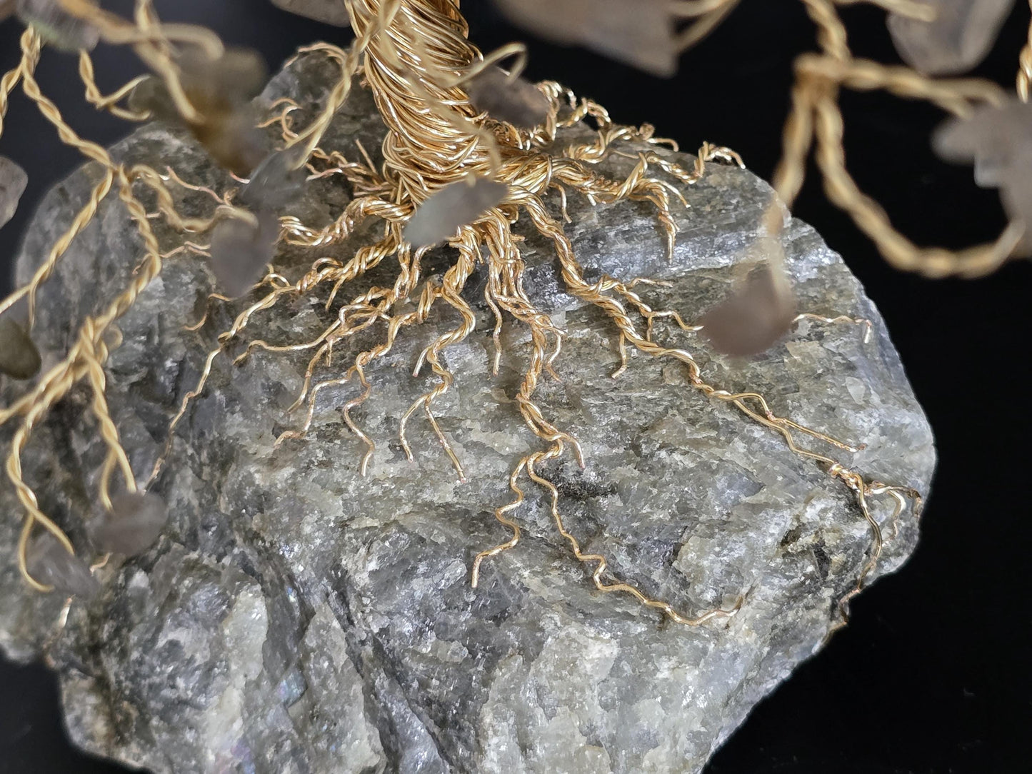 Large Labradorite Crystal Tree Sculpture