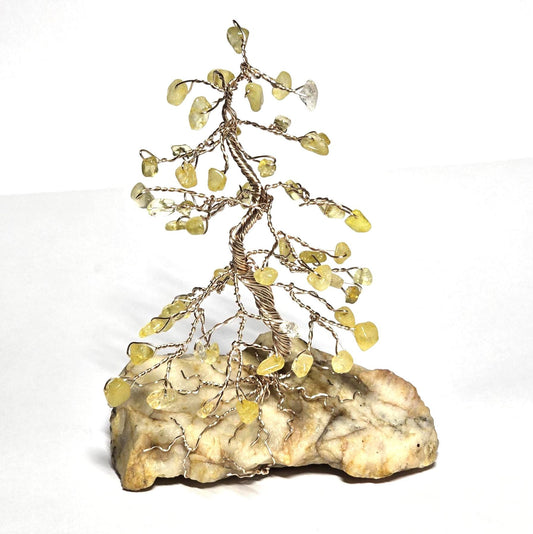 Small Citrine Pine Tree Sculpture