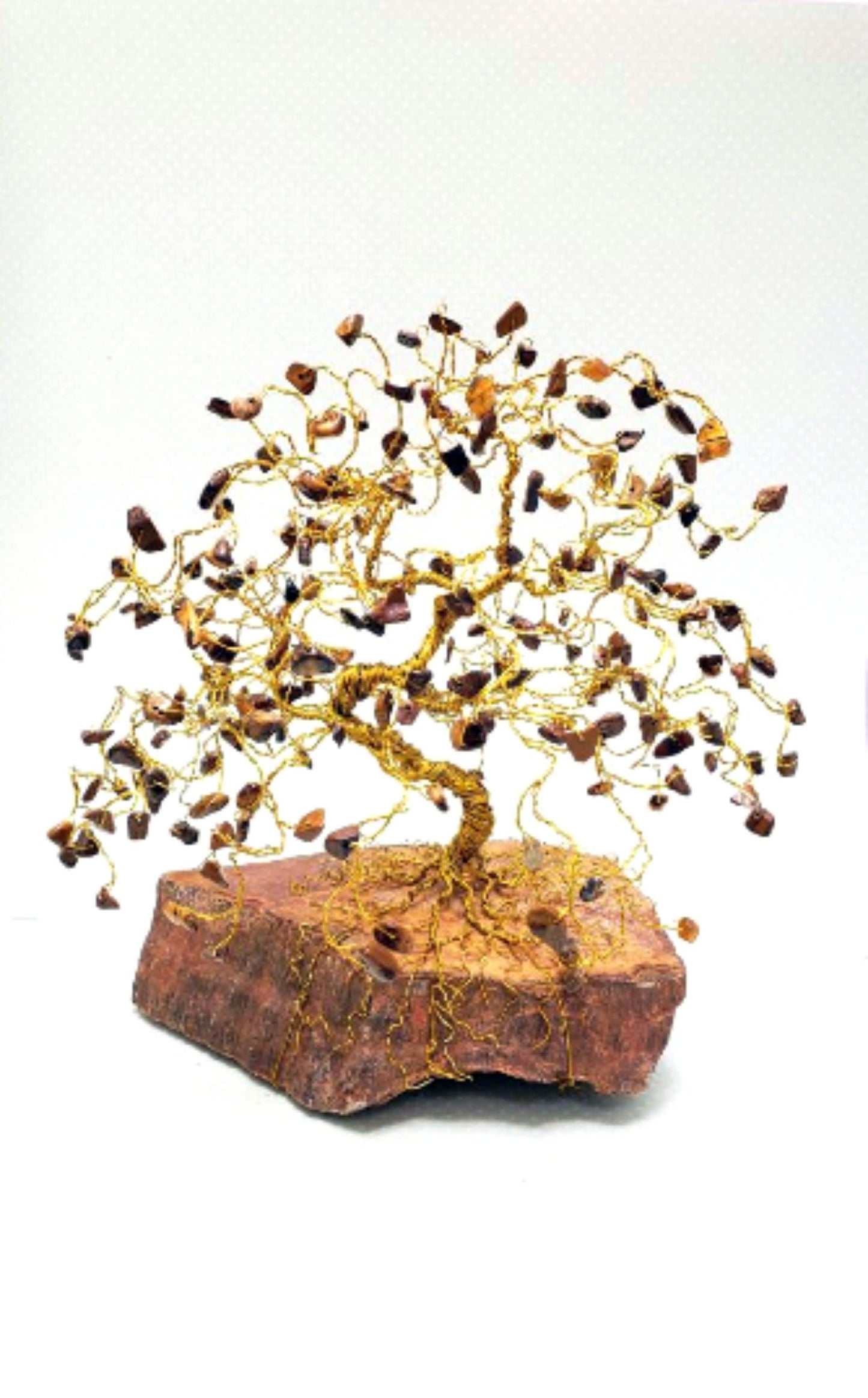 Custom Bonsai Crystal Tree Wire Sculpture