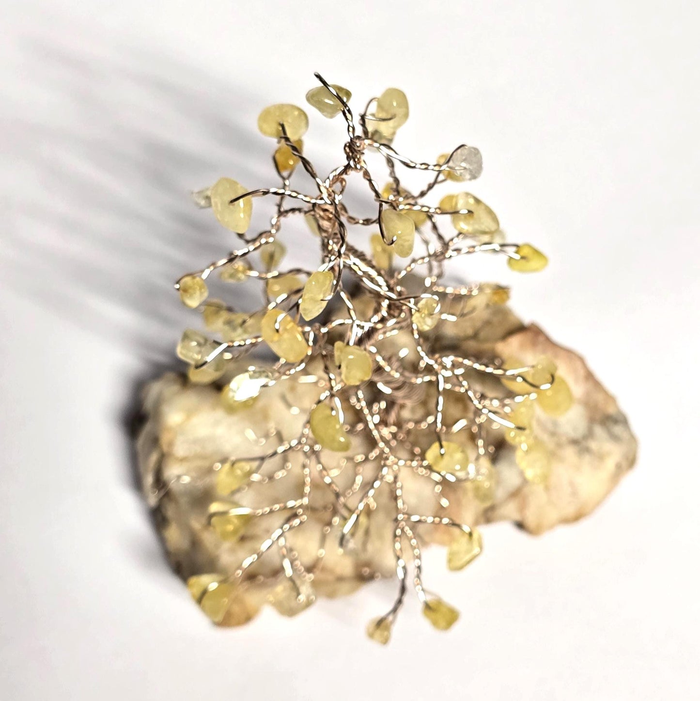 Small Citrine Pine Tree Sculpture