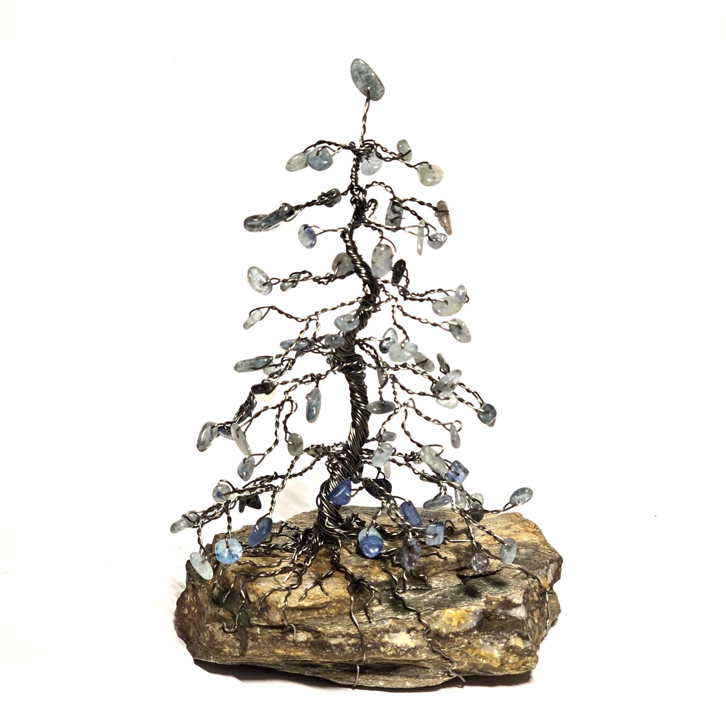 Large Blue Kyanite Mystical Pine Tree Sculpture