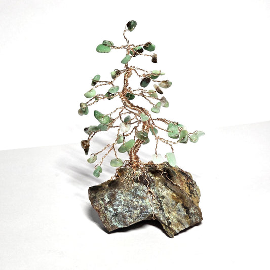Mini Australian Jade Pine Crystal Tree Sculpture