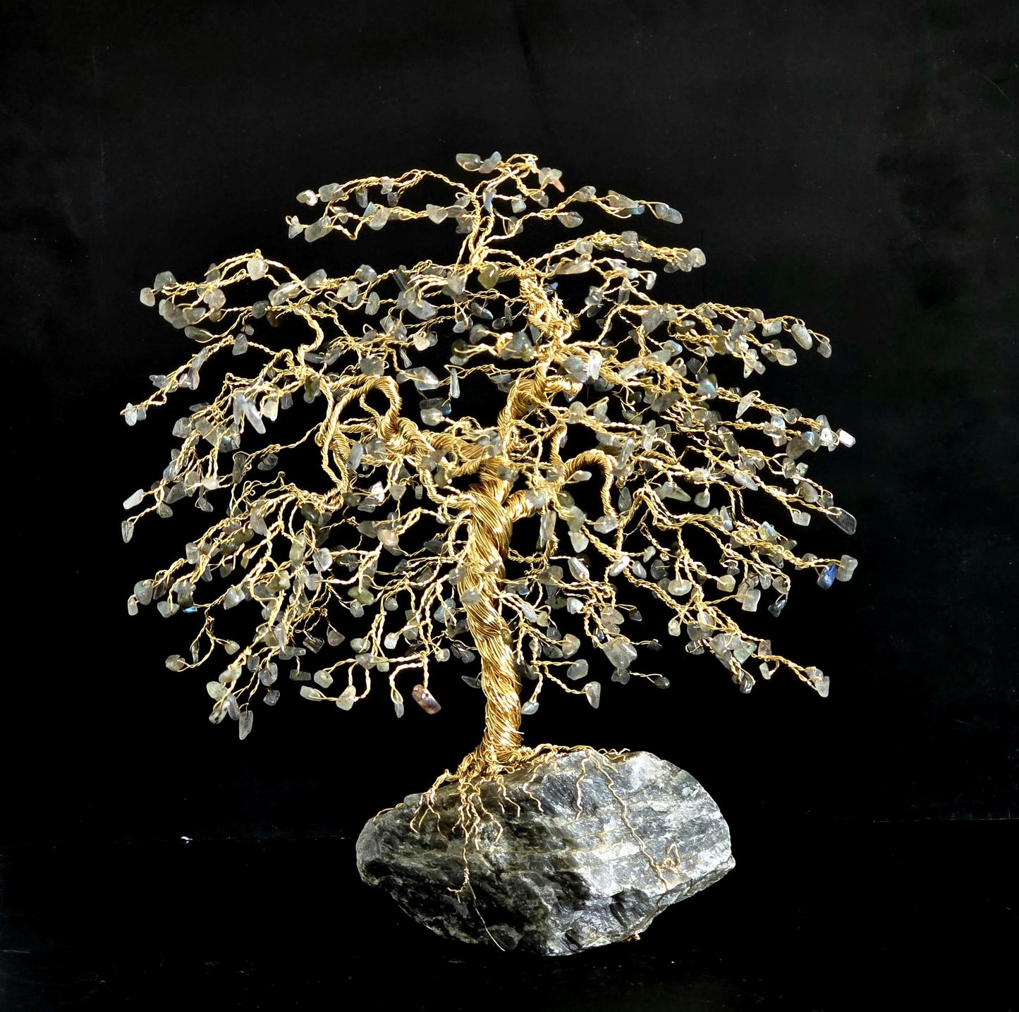 Large Labradorite Crystal Tree Sculpture