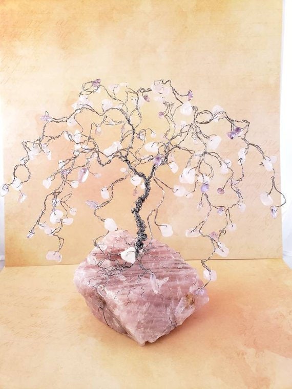 Custom Order Crystal Family Tree Sculpture