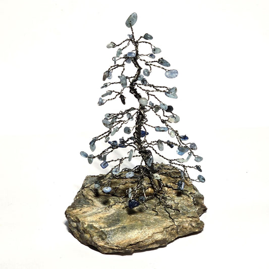 Large Blue Kyanite Mystical Pine Tree Sculpture