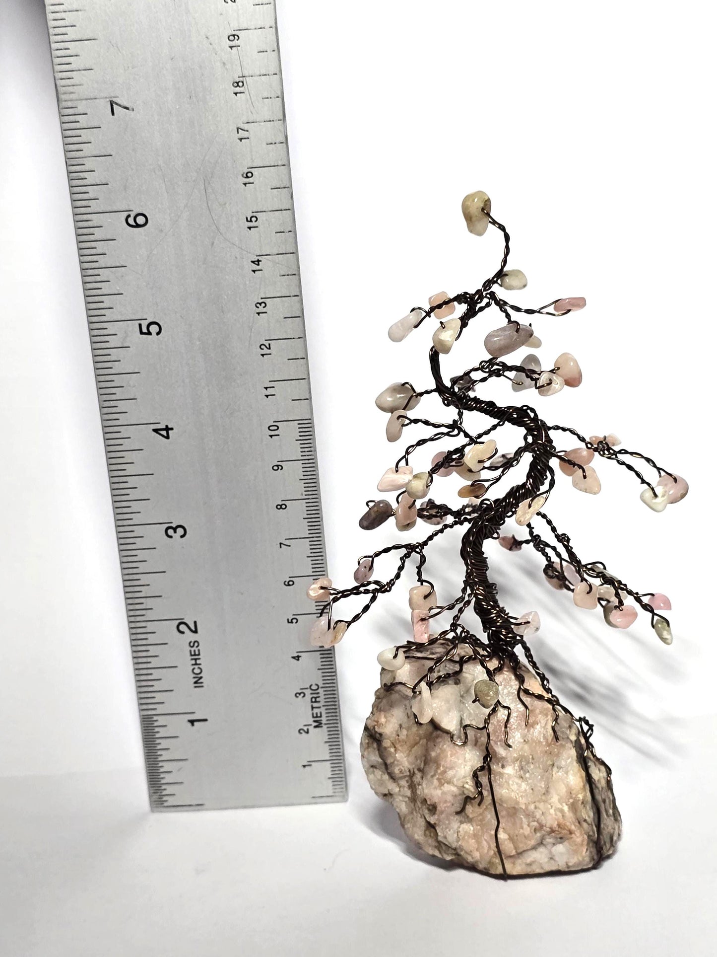 Mini Andean Opal Pine Tree Sculpture