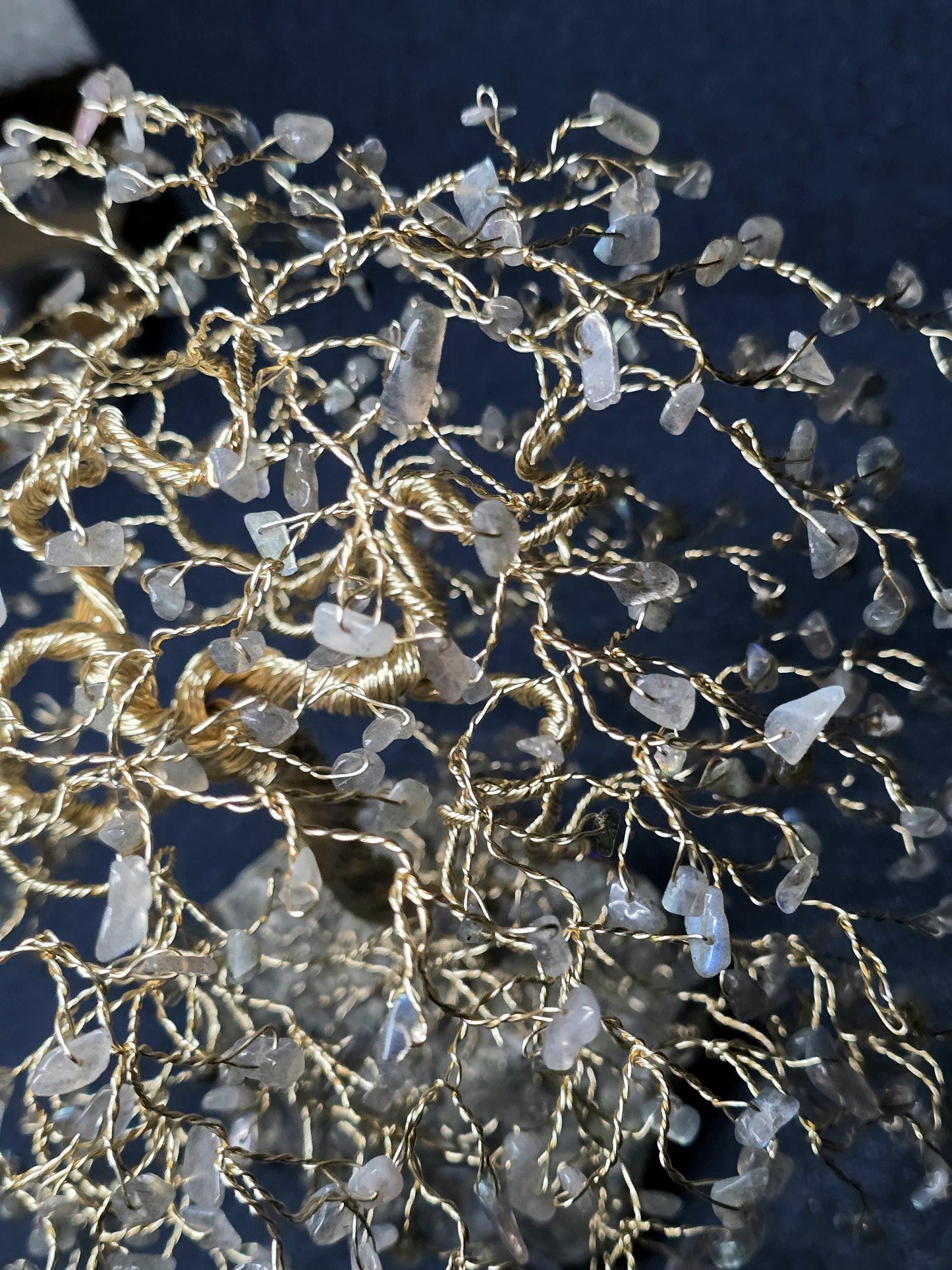 Large Labradorite Crystal Tree Sculpture